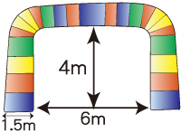 エアーアーチ6m販売レンタル
