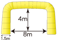 エアーアーチ8m販売レンタル