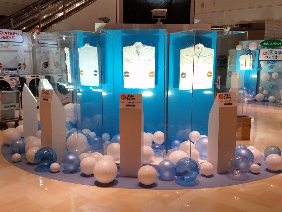 展示会ブースバルーン装飾施工例