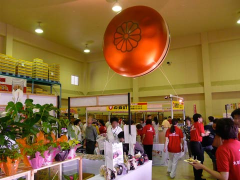 展示会ブース風船装飾施工例