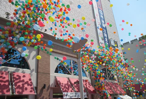 バルーンアーチ現場施工