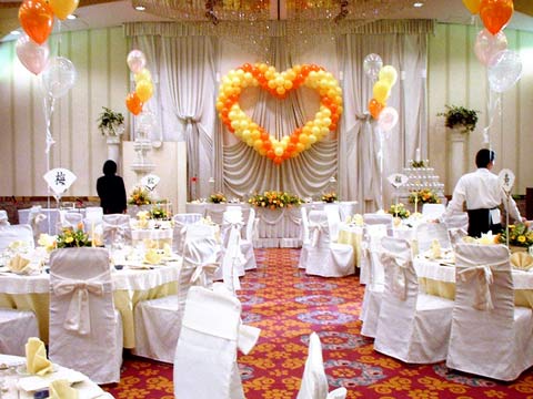 ウェデイング風船装飾｜現場施工例