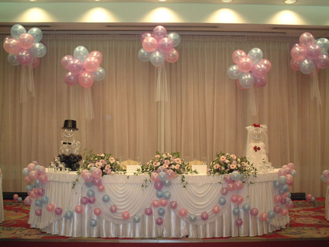 ウェデイング風船装飾｜現場施工例