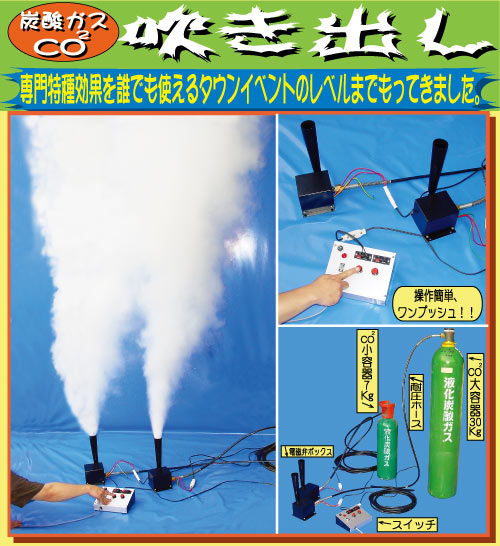 炭酸ガス吹き出し