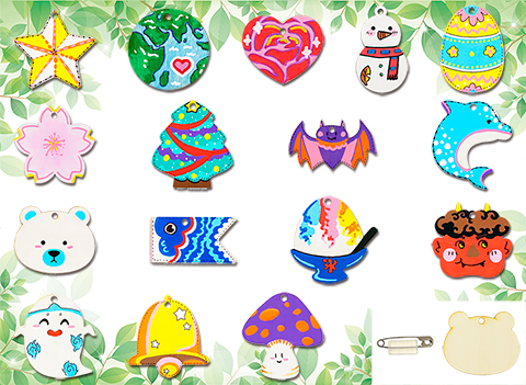 木製バッジ作り/手作りキット