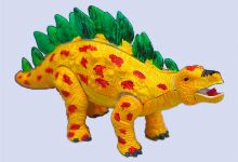 色付け恐竜作り