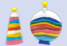 サンドアートボトル作り